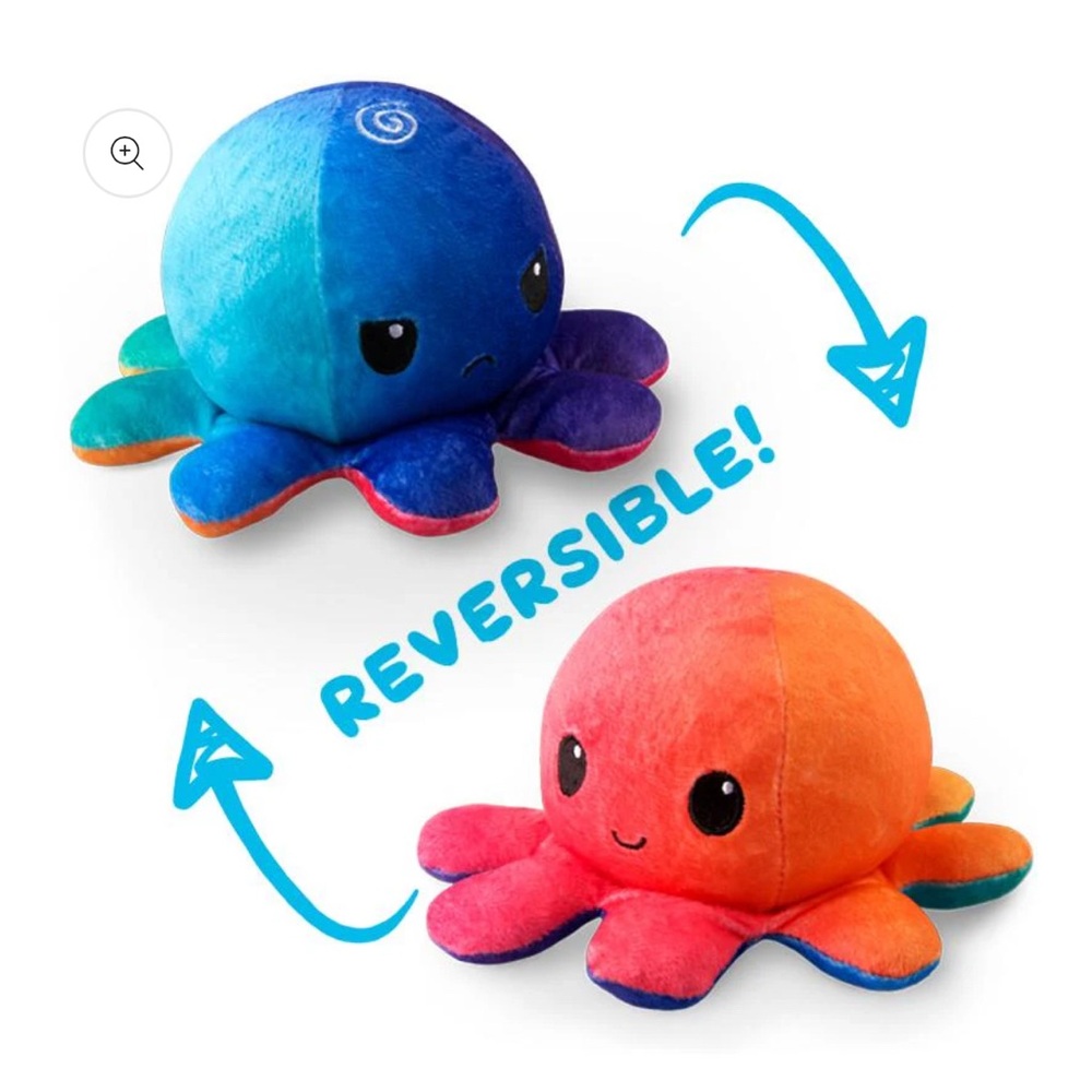 TEETURTLE REVERSIBLE OCTOPUS PLUSHIE (MERMAID + SUNSET)